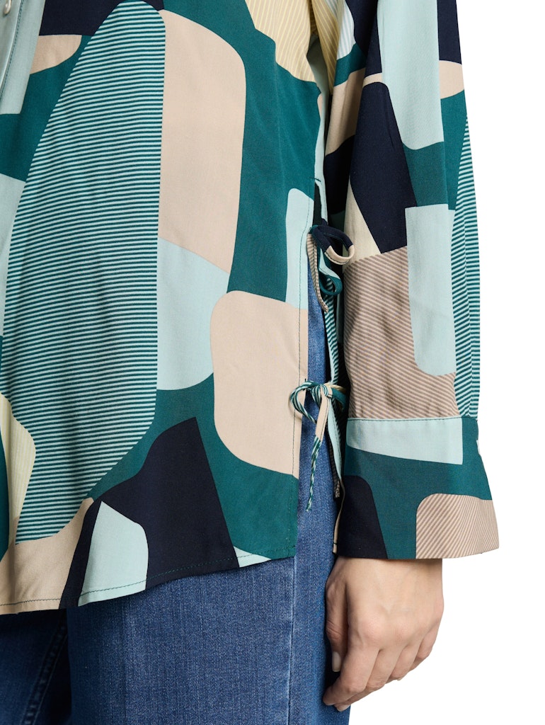 Tom Tailor Damen Blusen Abstract Stripe