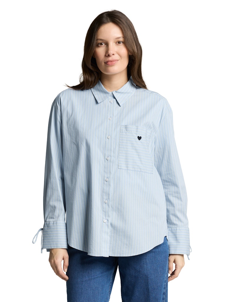 Tom Tailor Damen Blusen Blue Irregular