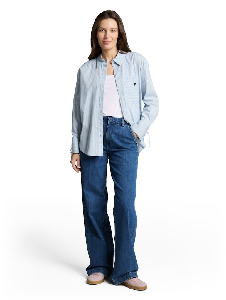 Tom Tailor Damen Blusen Blue Irregular