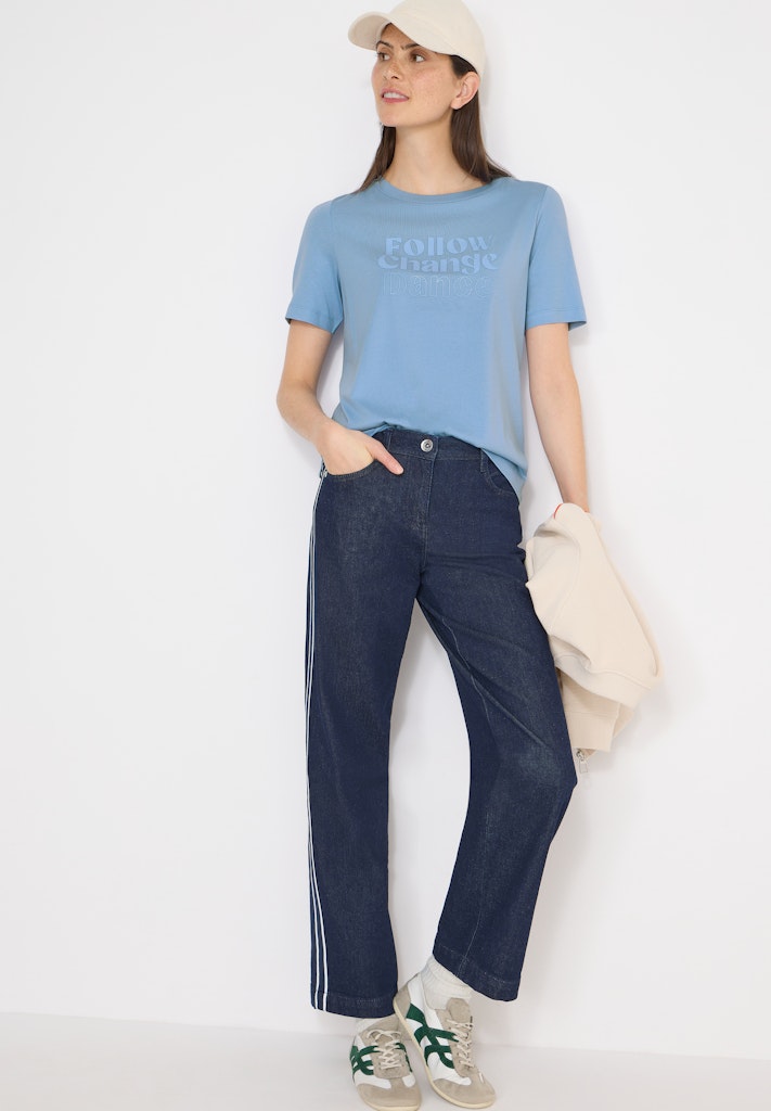 Cecil Damen T-Shirts  Cloud Blu
