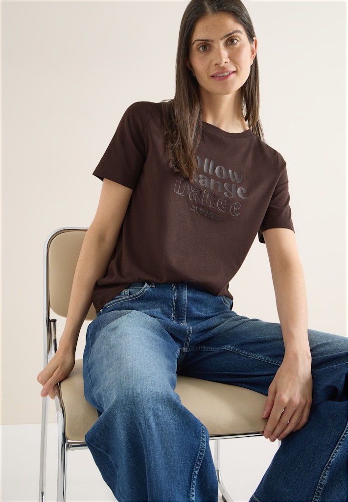 Cecil Damen T-Shirts Macchiato