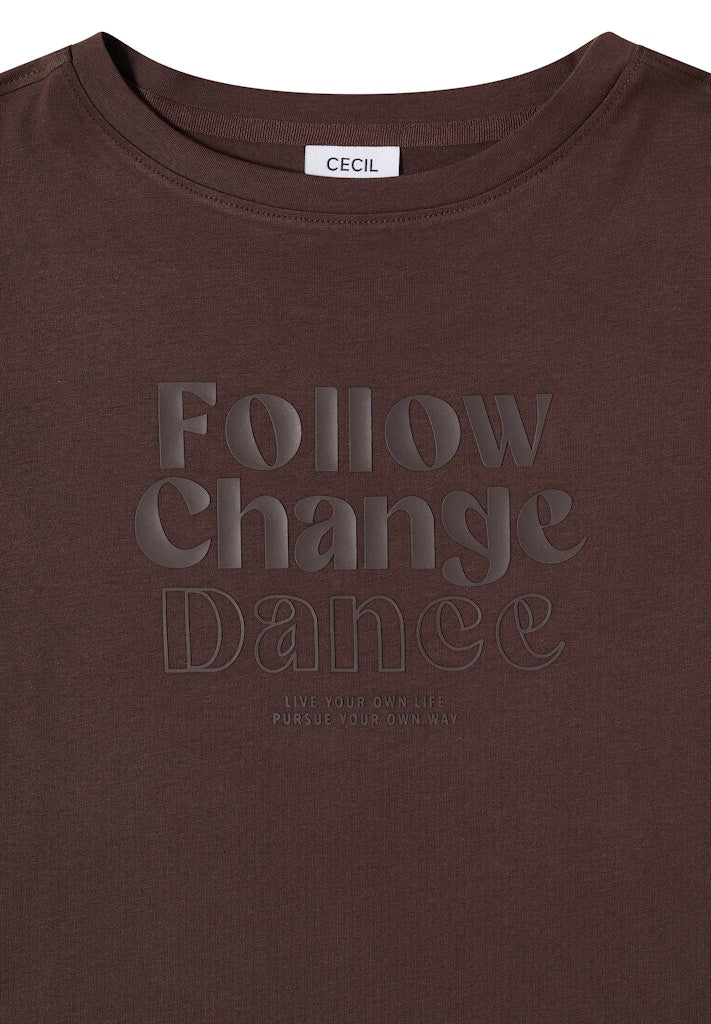 Cecil Damen T-Shirts Macchiato