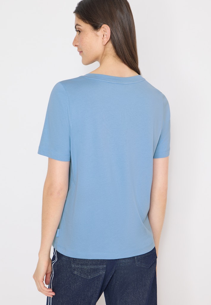 Cecil Damen T-Shirts  Cloud Blu
