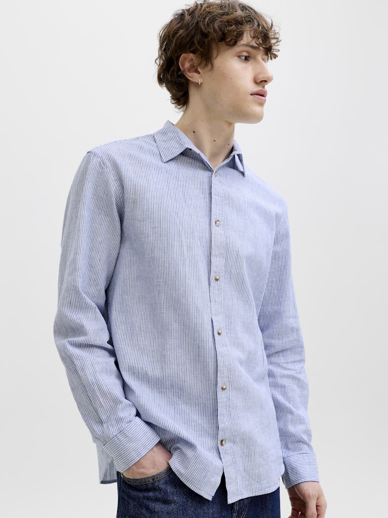 Jack & Jones Herren Hemden lang Infinity/Stripe