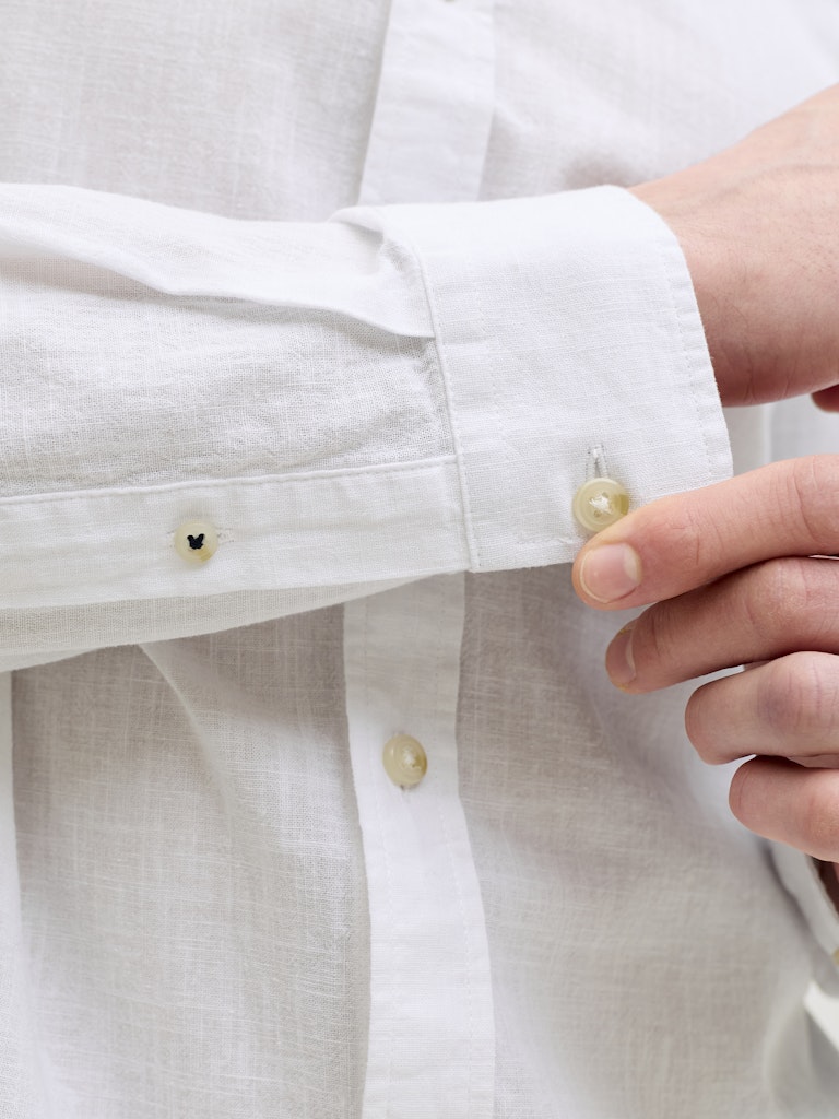 Jack & Jones Herren Hemden lang White