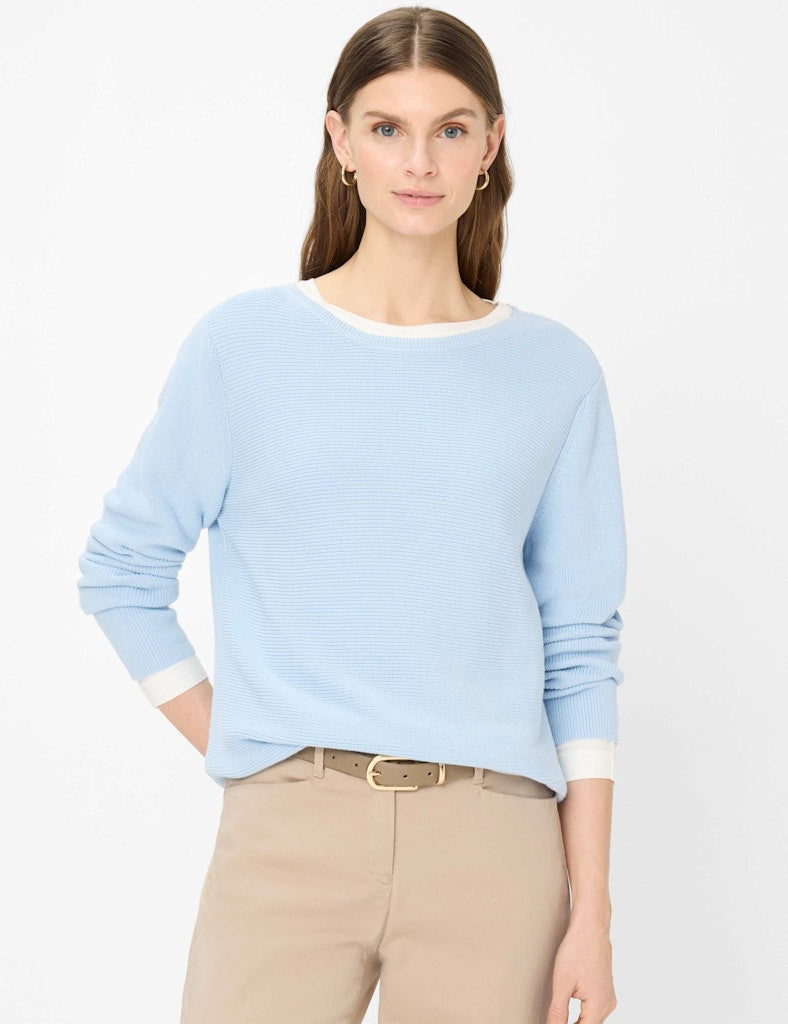Brax Damen Pullover Vintage Blue
