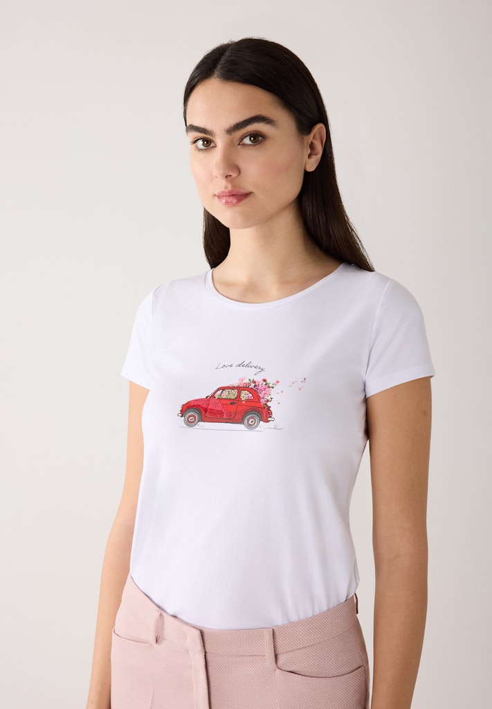 More & More Damen T-Shirts  White
