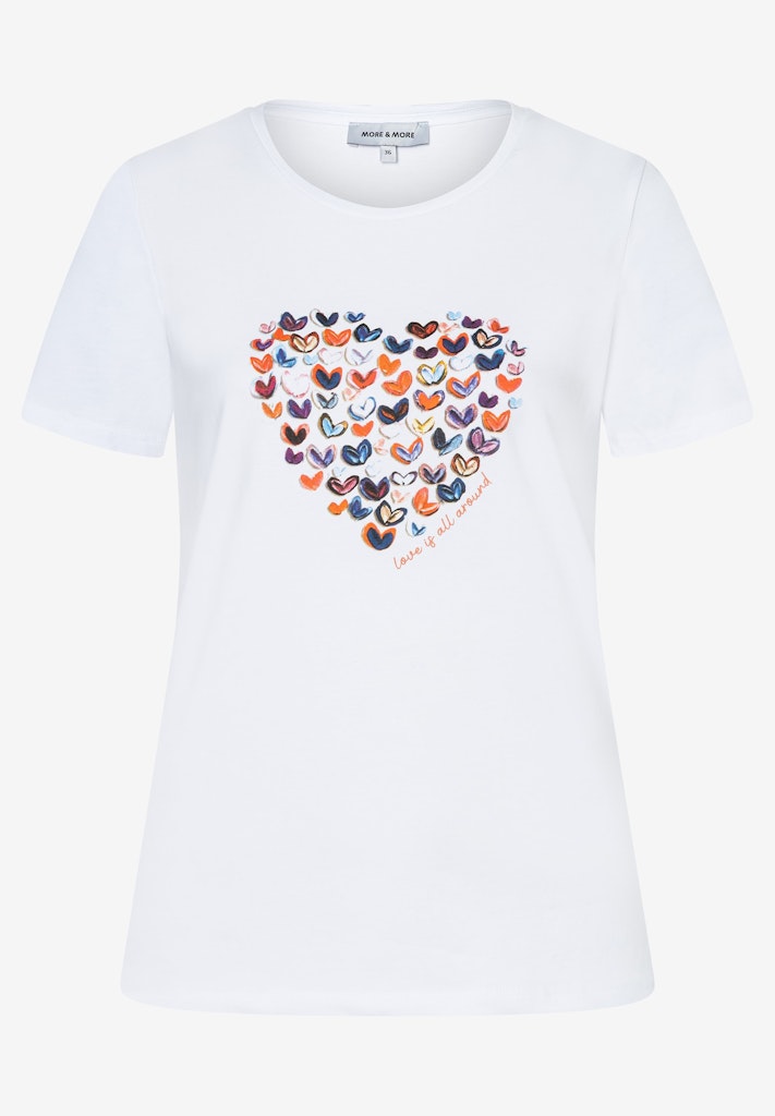 More & More Damen T-Shirts  White