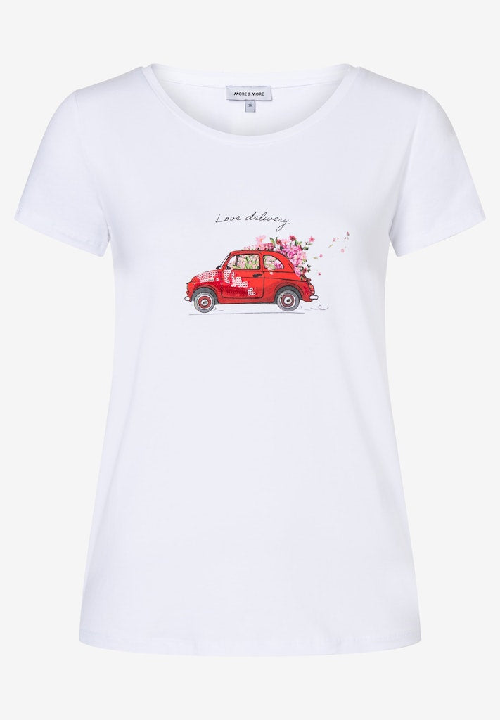 More & More Damen T-Shirts  White