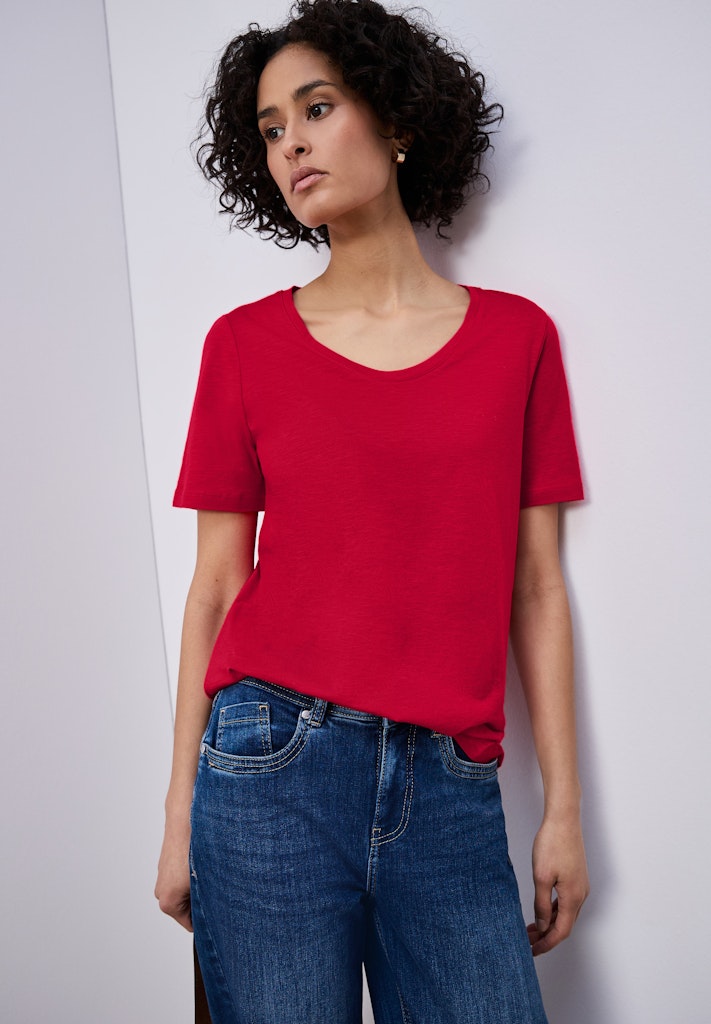 Street One Damen T-Shirts  Salsa Red