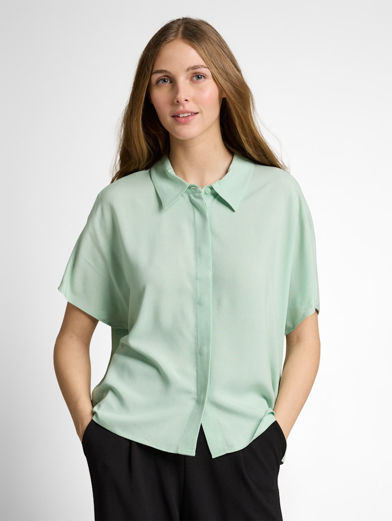 Tom Tailor denim Damen Blusen Light Matcha Gr