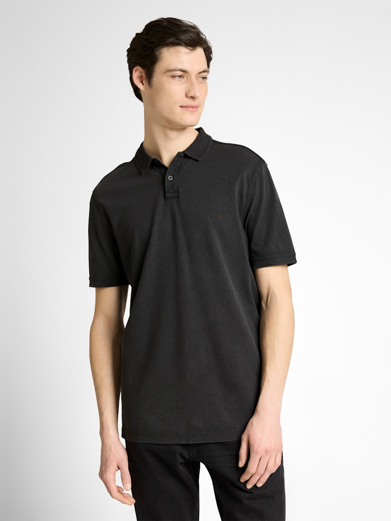 Tom Tailor denim Herren Polo-Shirts Black