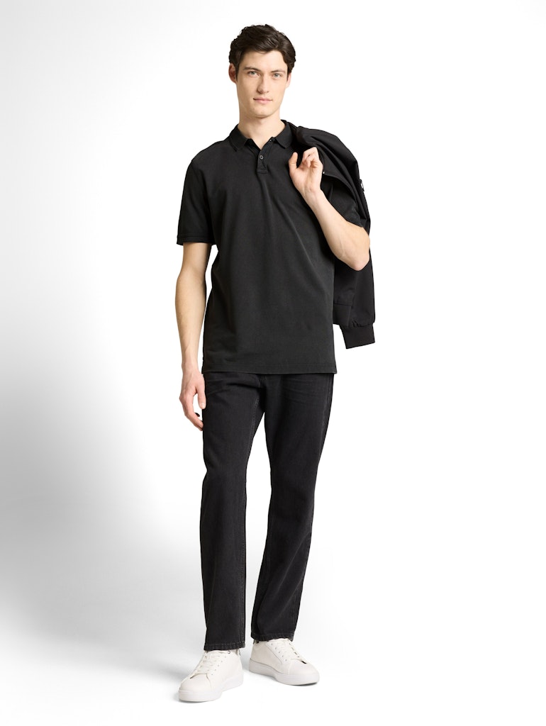 Tom Tailor denim Herren Polo-Shirts Black