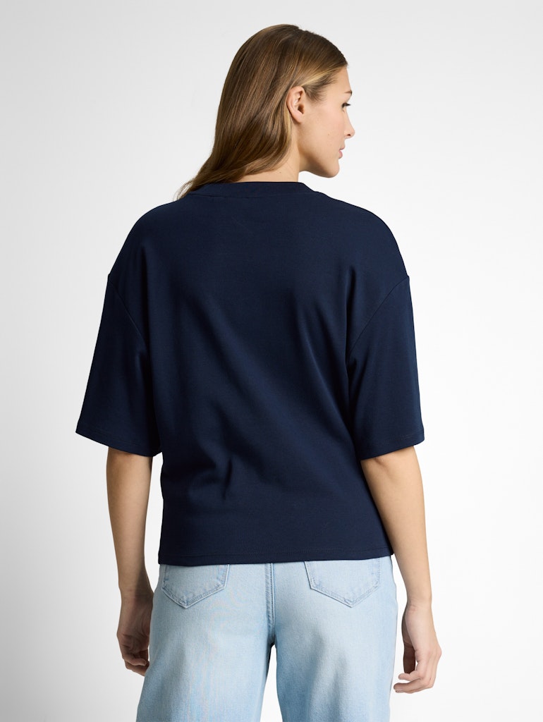 Tom Tailor denim Damen T-Shirts Sky Captain Blu