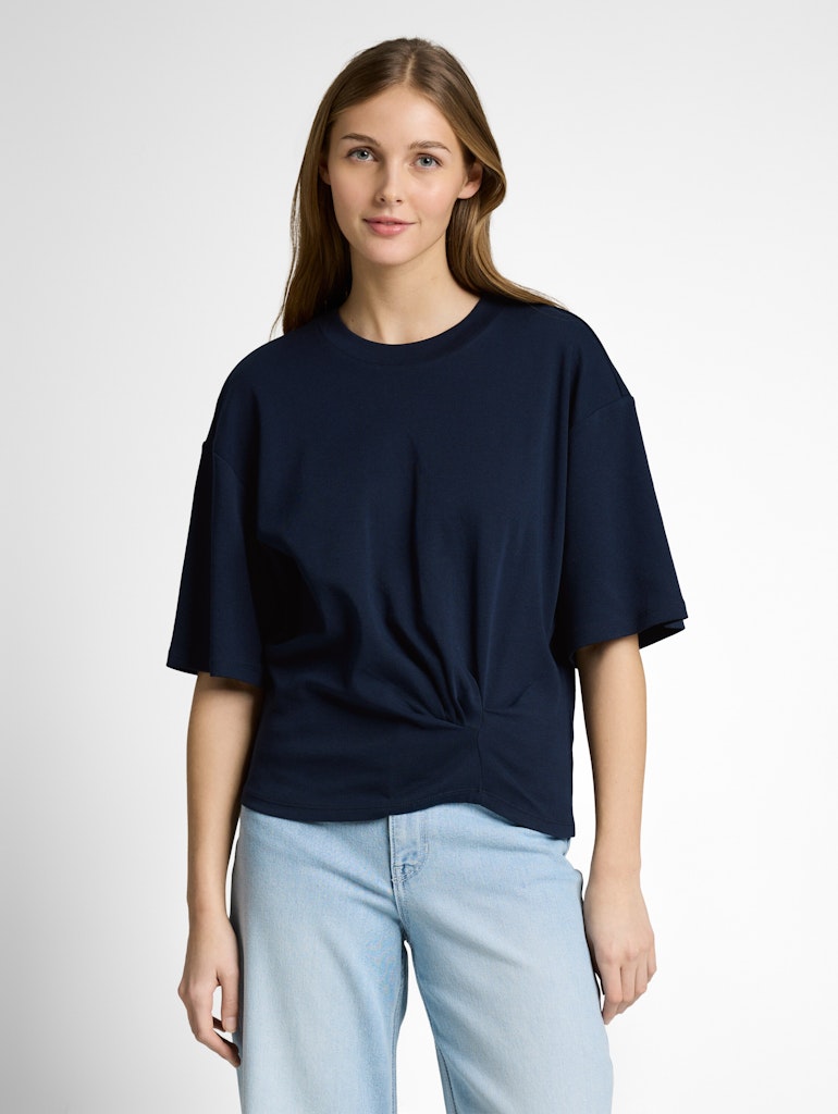 Tom Tailor denim Damen T-Shirts Sky Captain Blu