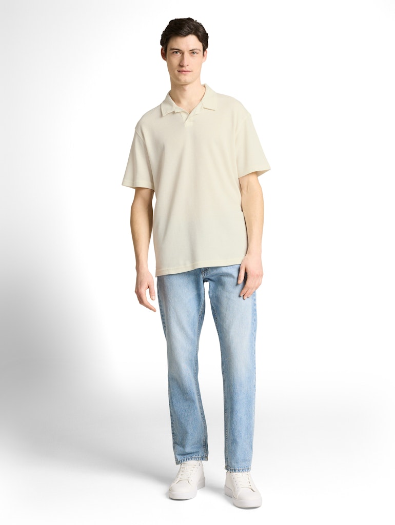 Tom Tailor denim Herren Polo-Shirts Wool White