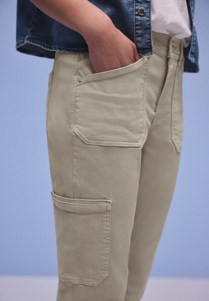 Street One Damen Hosen Beige Was