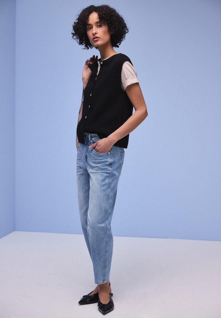 Street One Damen Hosen  Light Blu