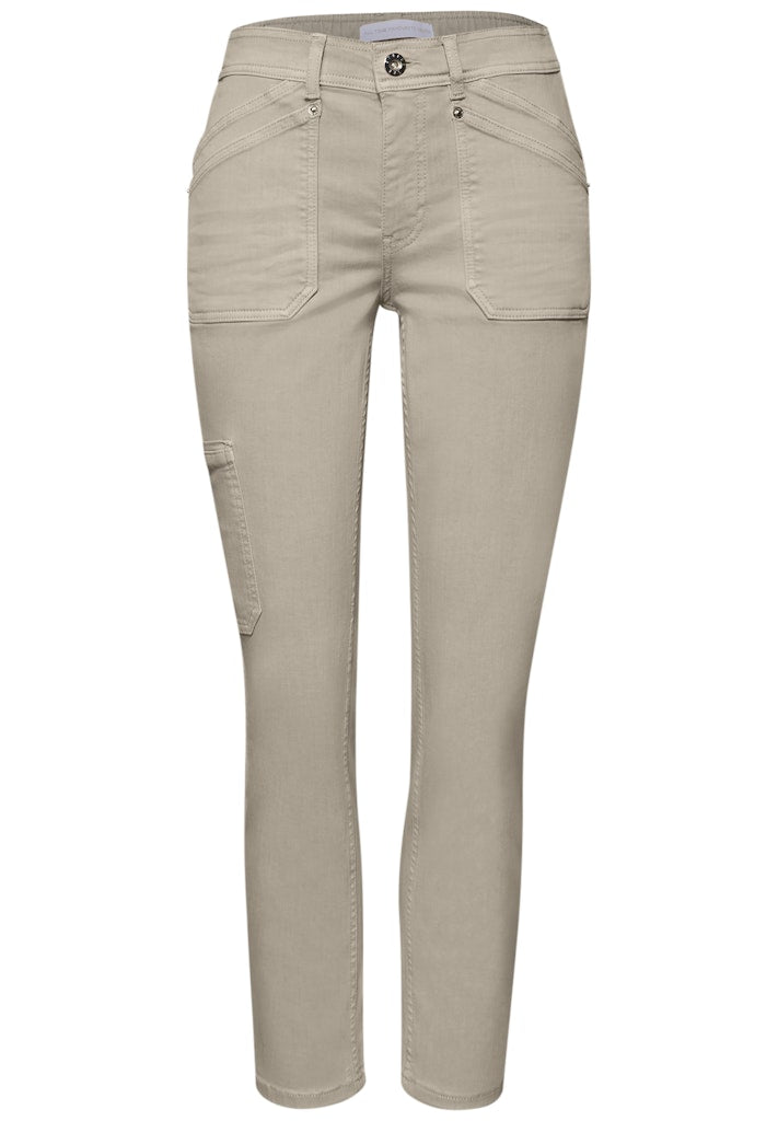 Street One Damen Hosen  Beige Was