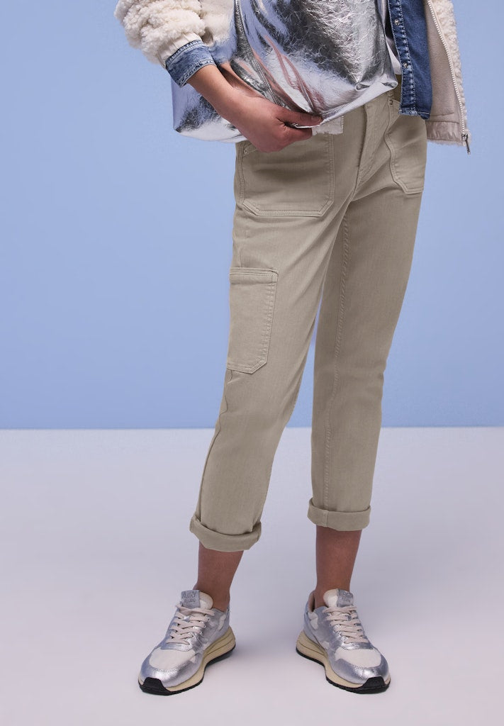 Street One Damen Hosen  Beige Was