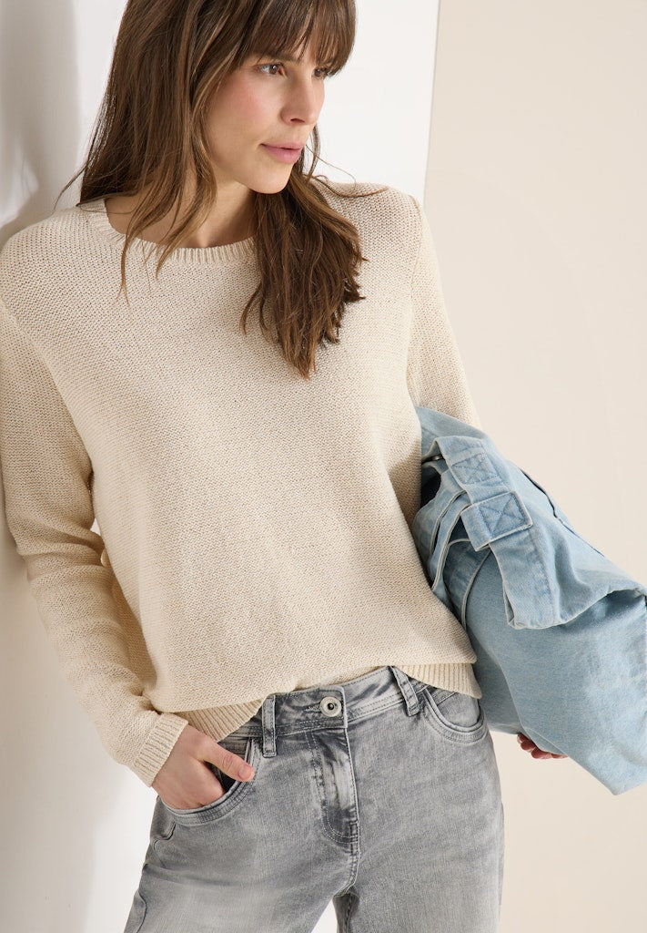 Cecil Damen Pullover  Pearl Bei