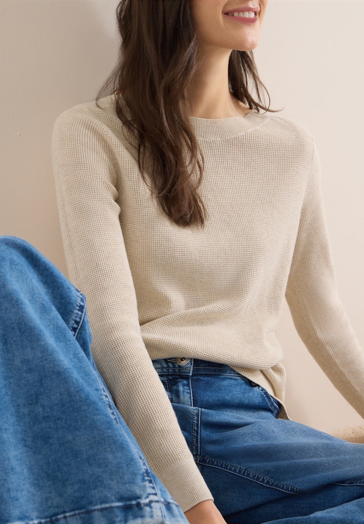 Cecil Damen Pullover  Egg Beige