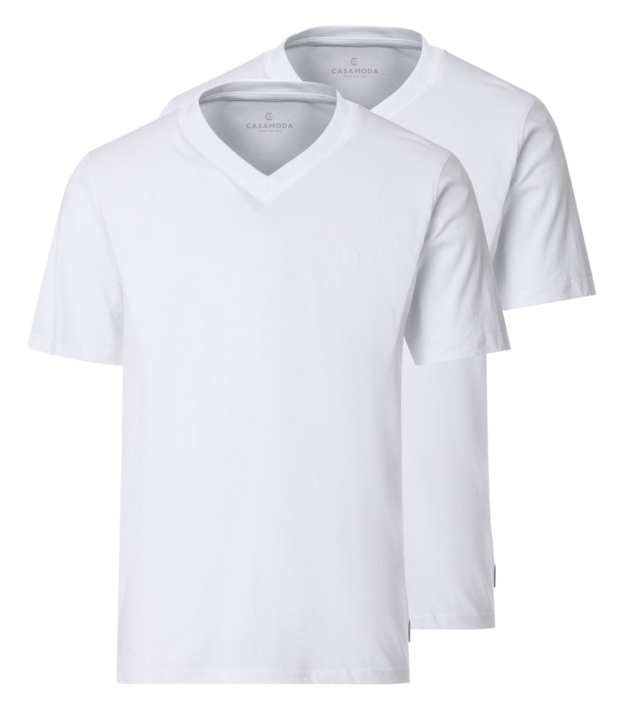 Casa Moda Herren T-Shirts kurz  Weiss
