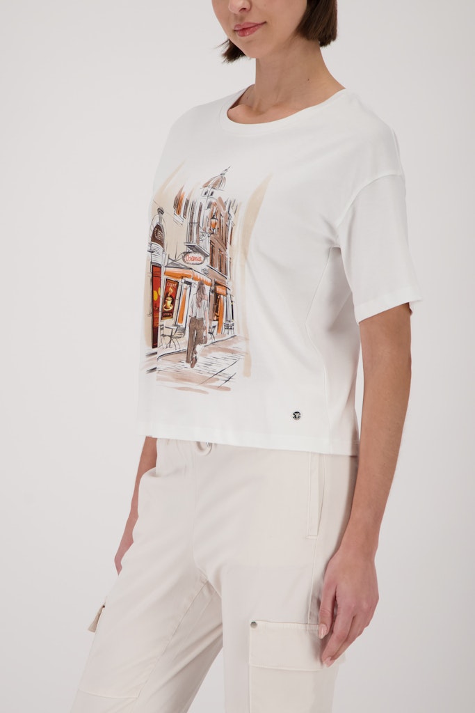 Monari Damen T-Shirts  Off-White