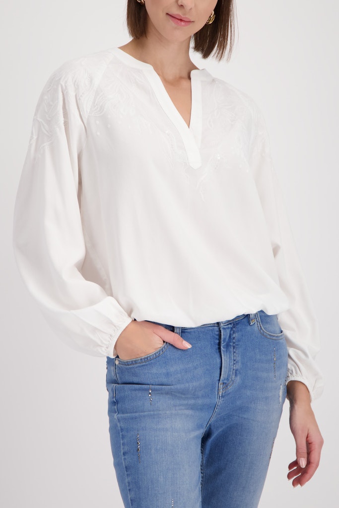 Monari Damen Blusen  Off-White