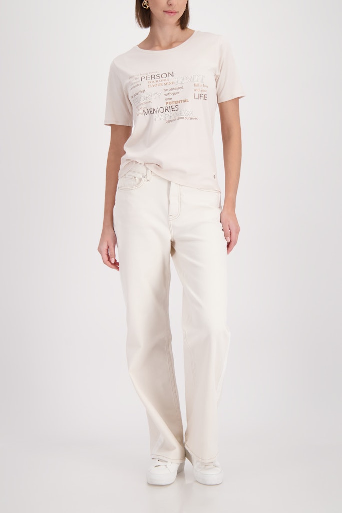 Monari Damen T-Shirts Champagne B