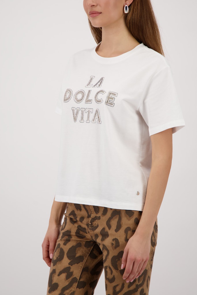 Monari Damen T-Shirts  Off-White
