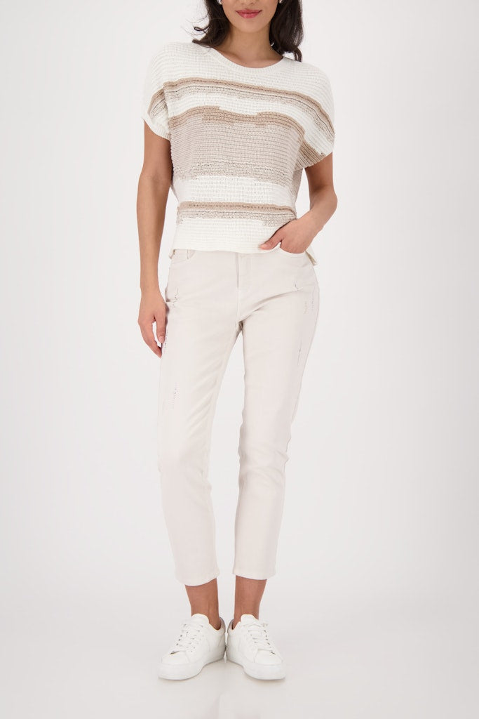 Monari Damen Pullover Champagne B