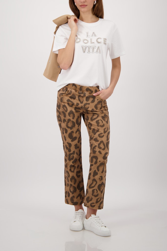 Monari Damen T-Shirts  Off-White