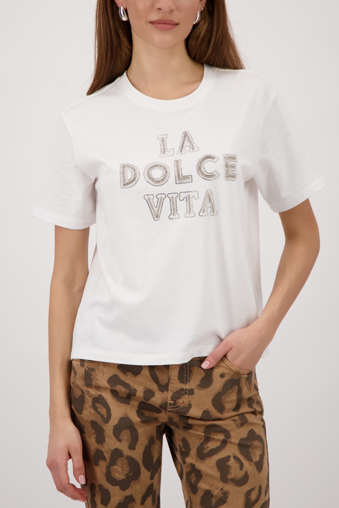 Monari Damen T-Shirts  Off-White