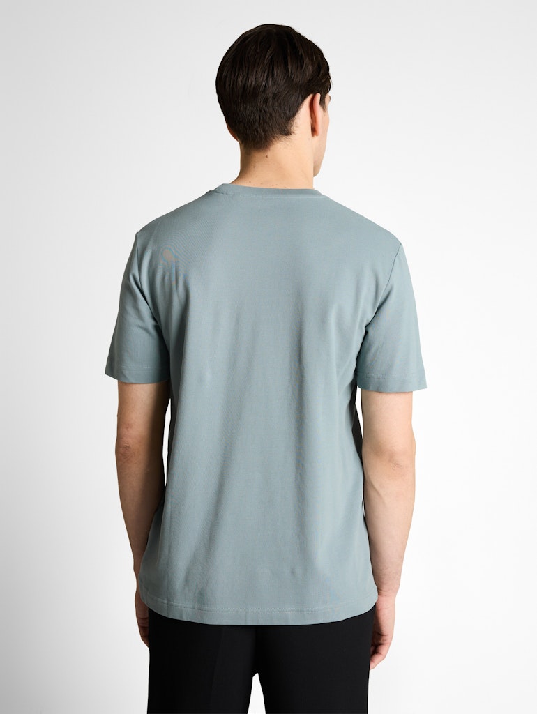 Tom Tailor Herren T-Shirts kurz Grey Mint