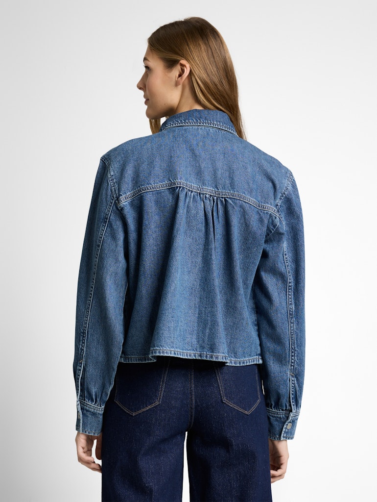 Tom Tailor denim Damen Blusen Clean Mid Stone