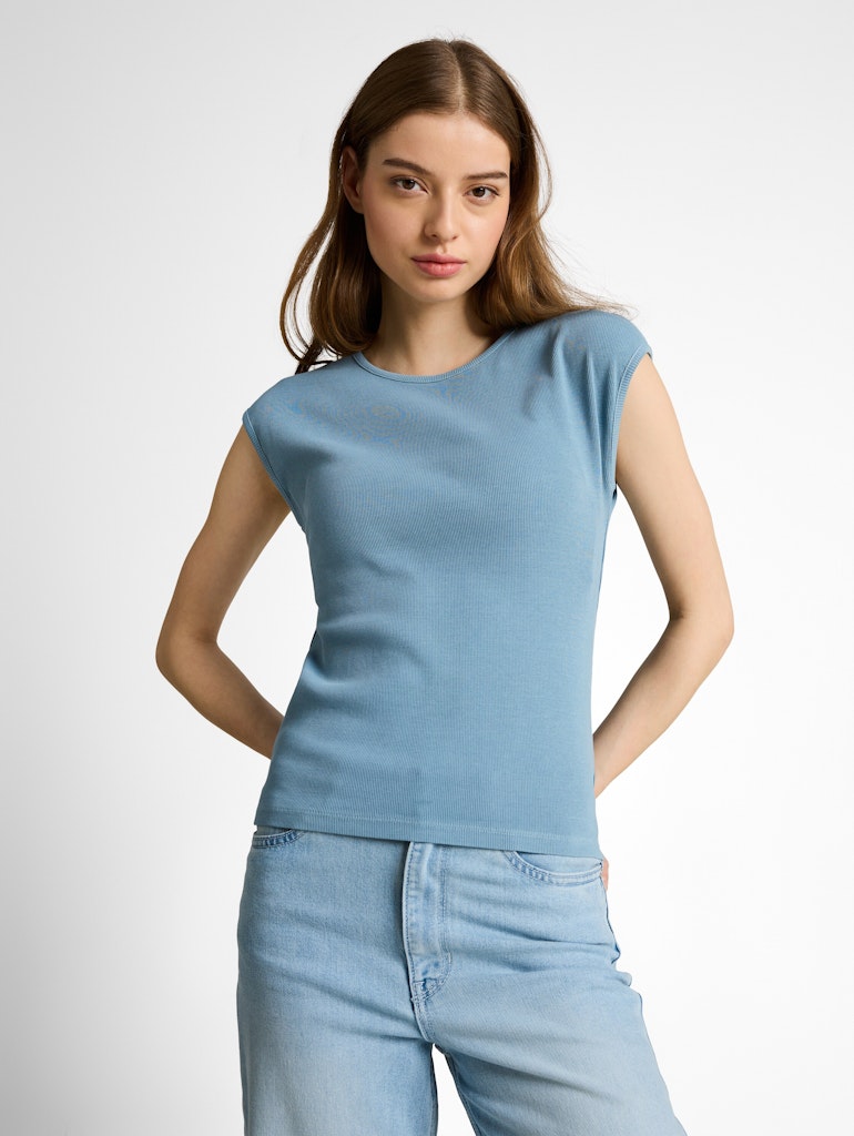 Tom Tailor denim Damen T-Shirts Spring Lake Blu