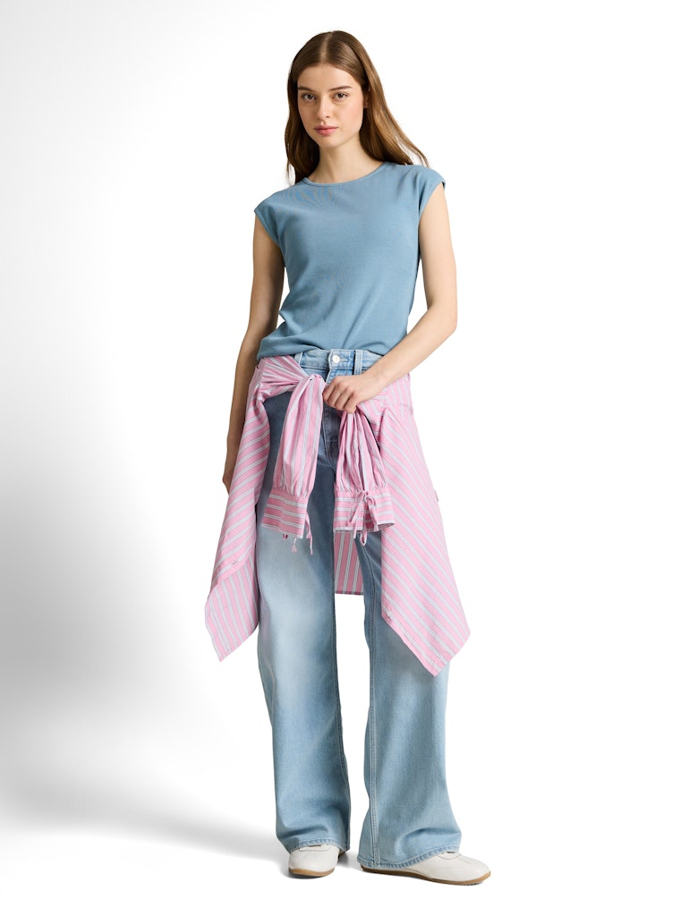 Tom Tailor denim Damen T-Shirts Spring Lake Blu