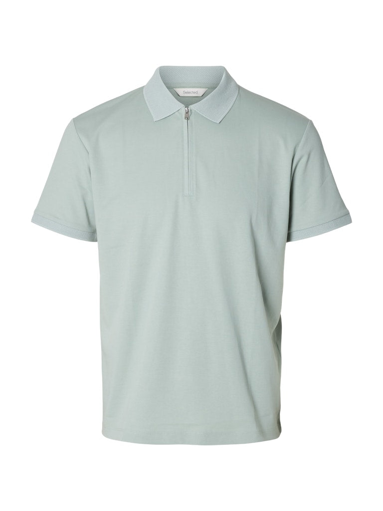Selected homme Herren Polo-Shirts  Aqua Gra