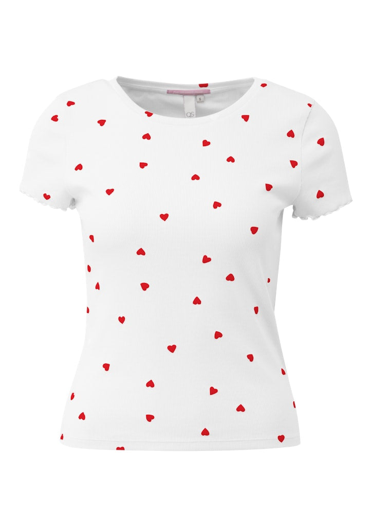 QS by S.Oliver Damen T-Shirts White