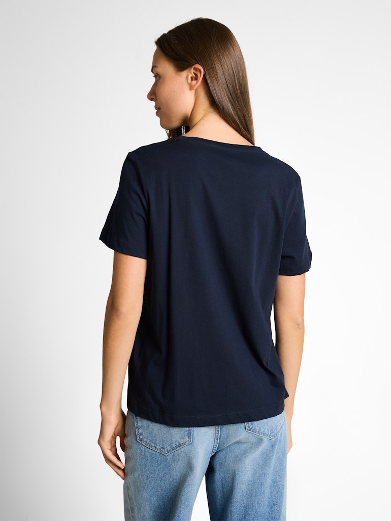Tom Tailor Damen T-Shirts Sky Captain Blu