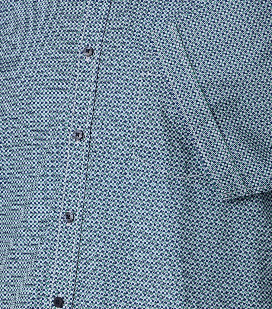 Casa Moda Herren Hemden kurz  Gruen