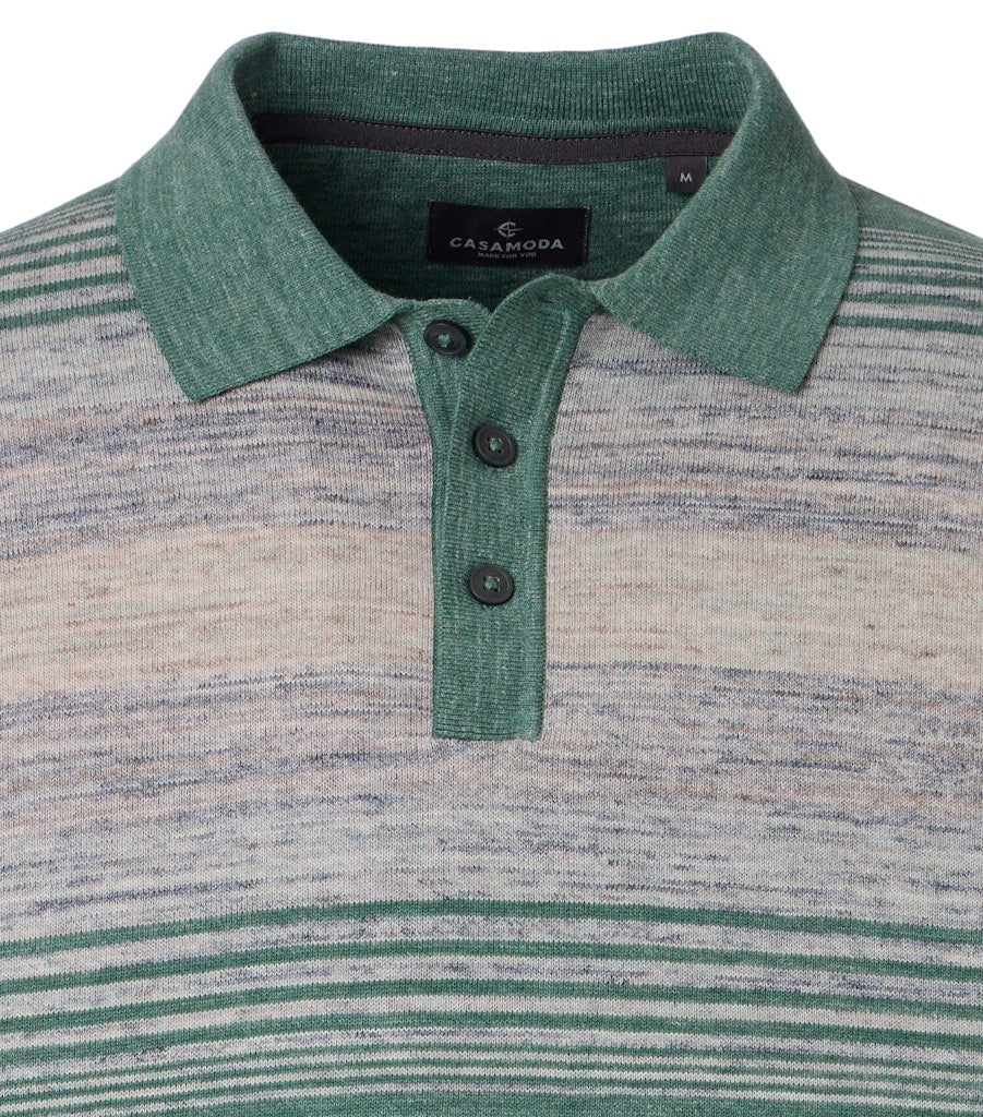 Casa Moda Herren Polo-Shirts Gruen