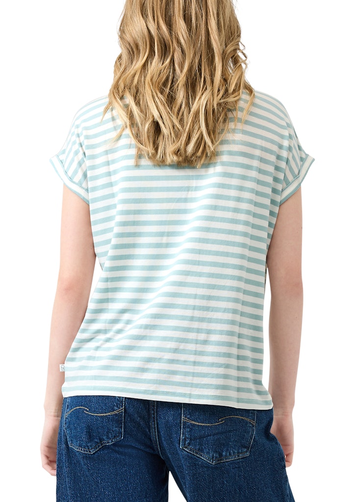 QS by S.Oliver Damen T-Shirts Blue Green