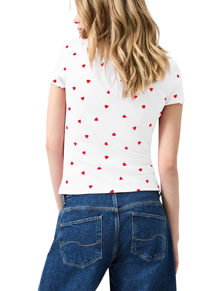 QS by S.Oliver Damen T-Shirts White
