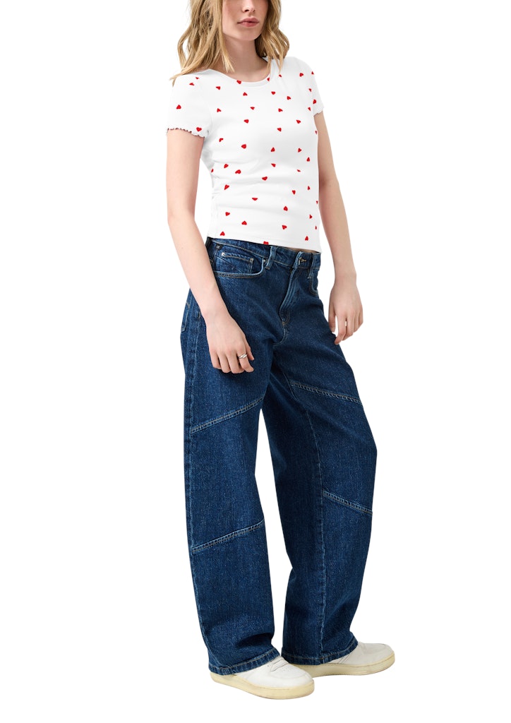 QS by S.Oliver Damen T-Shirts White