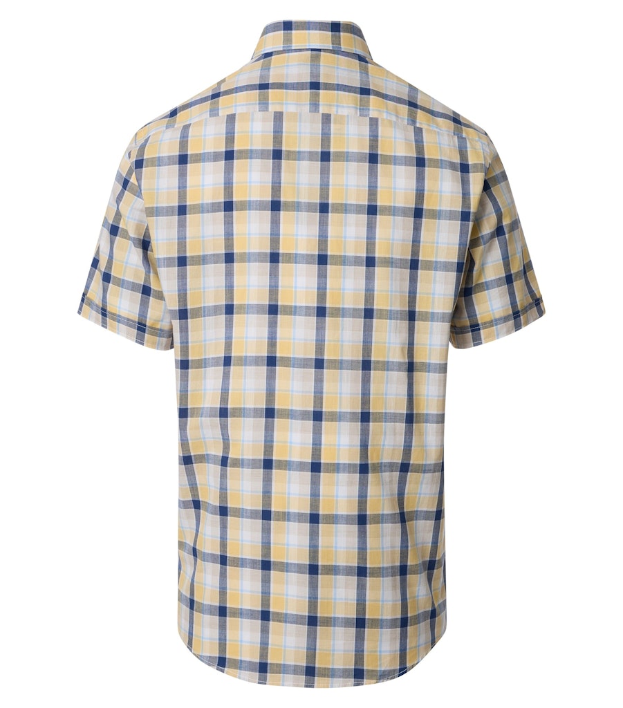 Casa Moda Herren Hemden kurz  Gelb