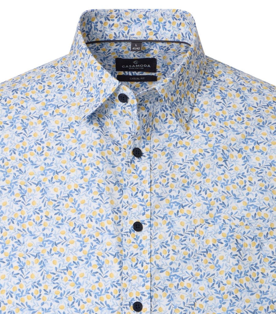 Casa Moda Herren Hemden kurz  Gelb