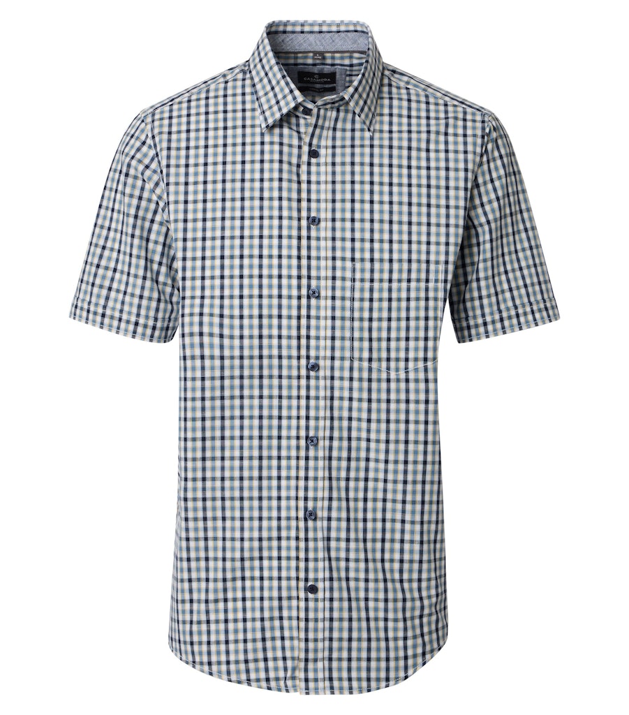 Casa Moda Herren Hemden kurz  Blau