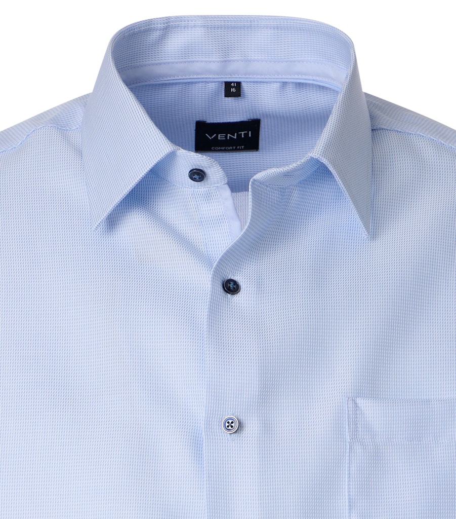 Venti Herren Hemden lang   Blau